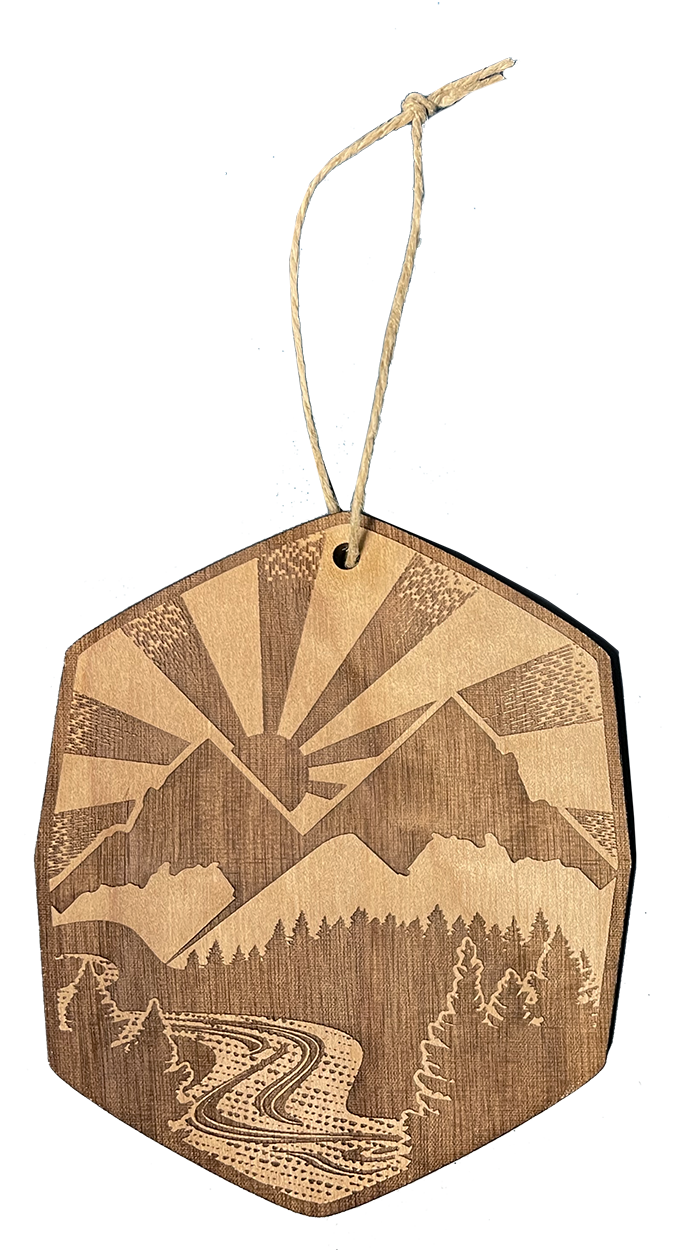 Idaho Mountains Ornament