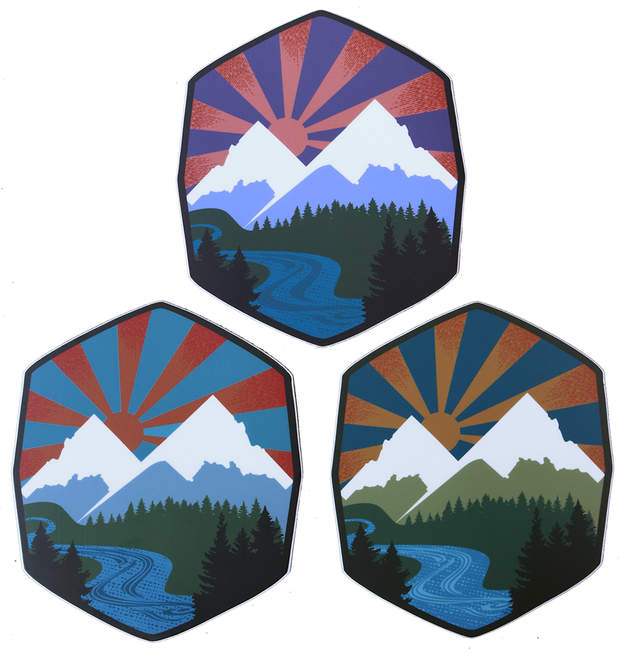 Idaho Mountains Sticker