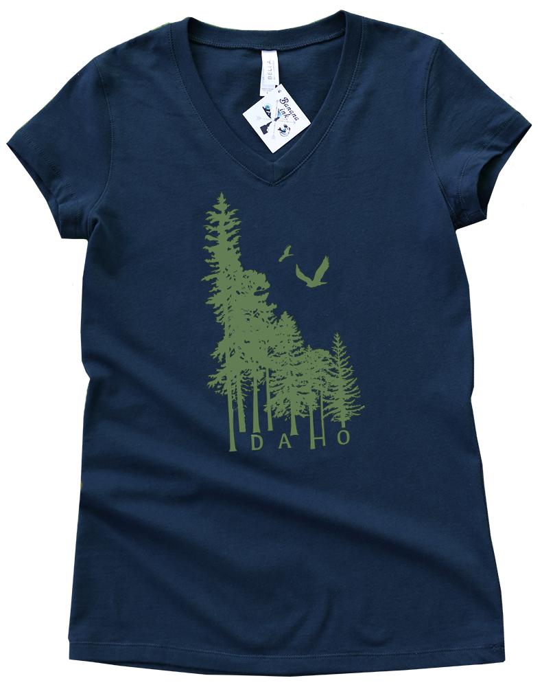 Idaho Wilderness Ladies V-Neck