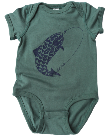 Fish Idaho Baby Onesie