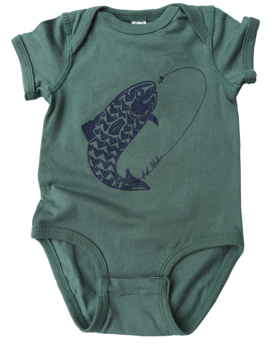Fish Idaho Baby Onesie