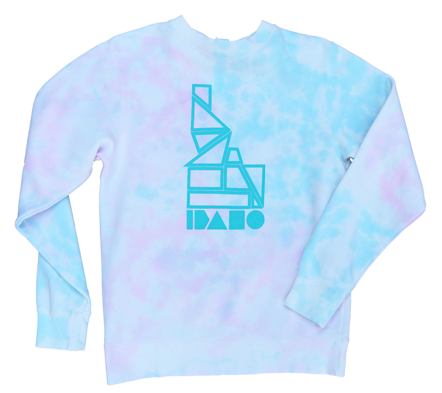 Geo Idaho Tie-Dye Crew Sweatshirt