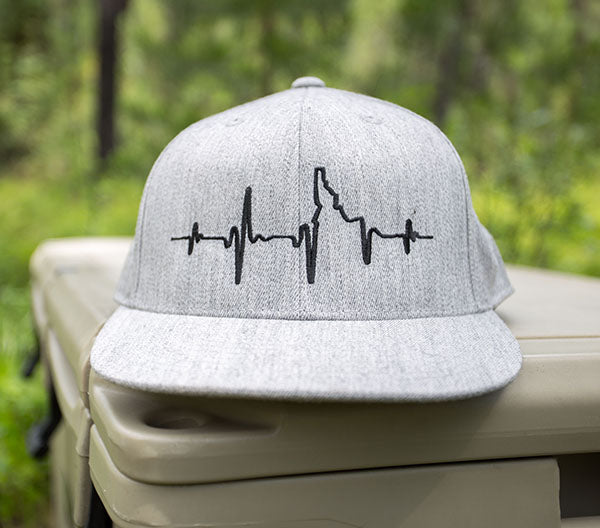 Heartbeat EKG Idaho Flat-Bill Fitted Hat