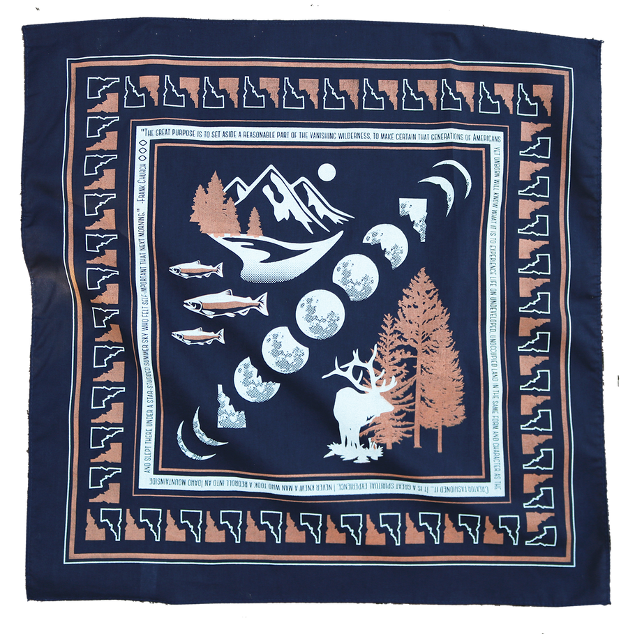 Idaho Moon Phases Bandana