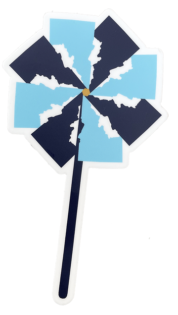 Idaho Pinwheel Sticker