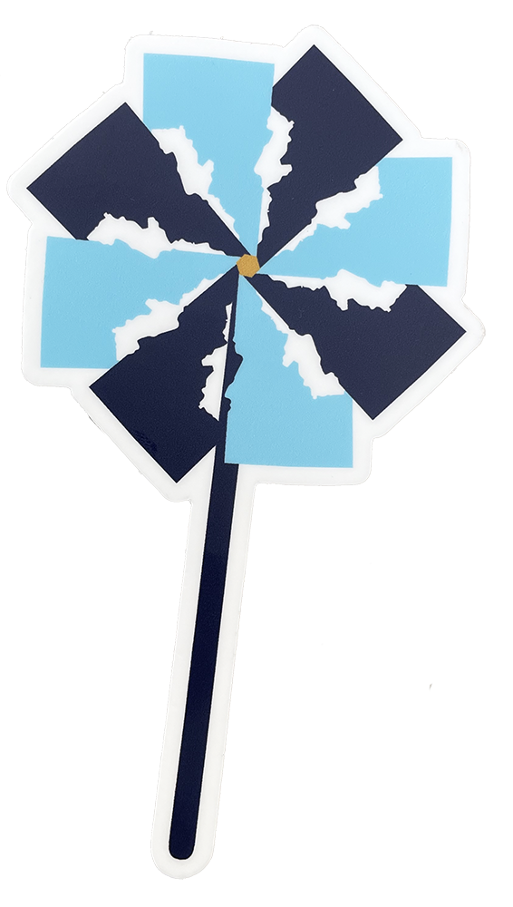 Idaho Pinwheel Sticker