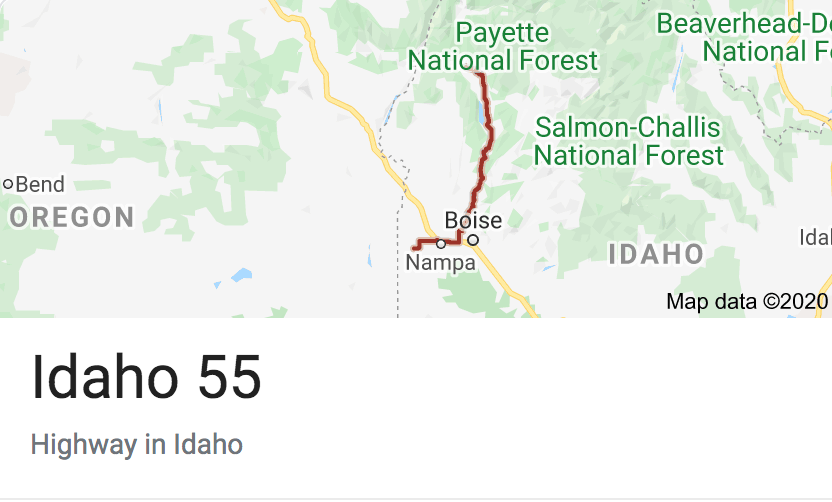 Idaho Highway 55 Sticker