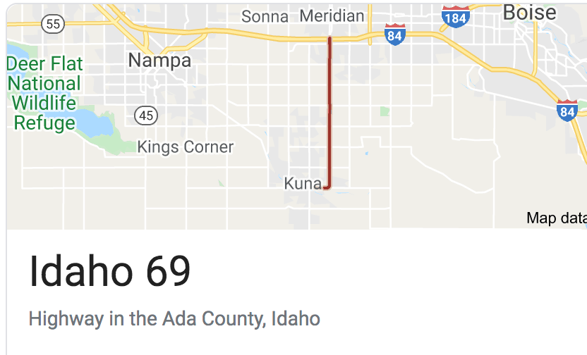 Idaho Highway 69 Sticker