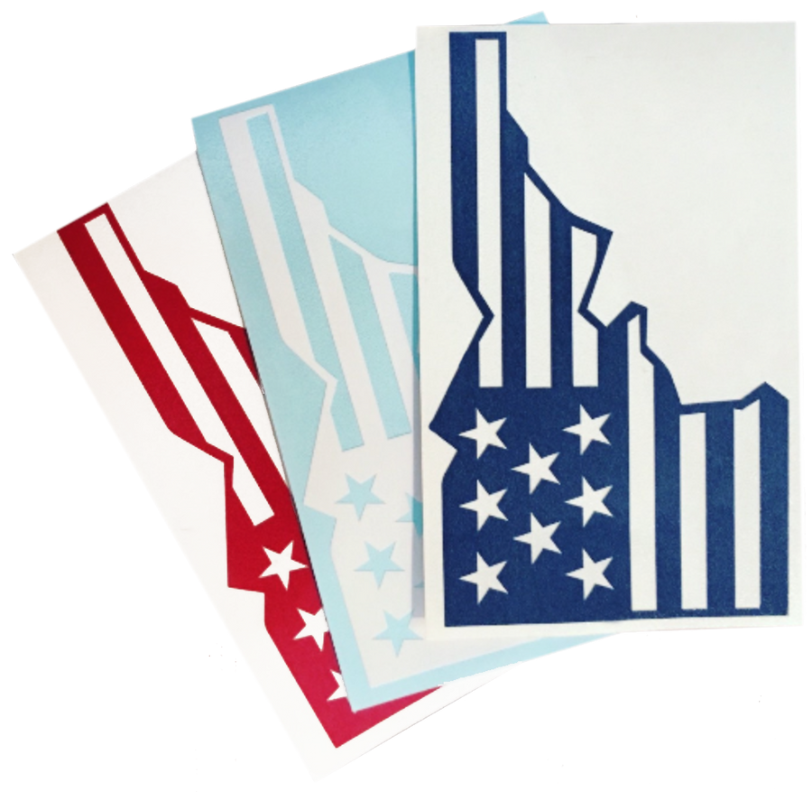 Star-Spangled Idaho Sticker